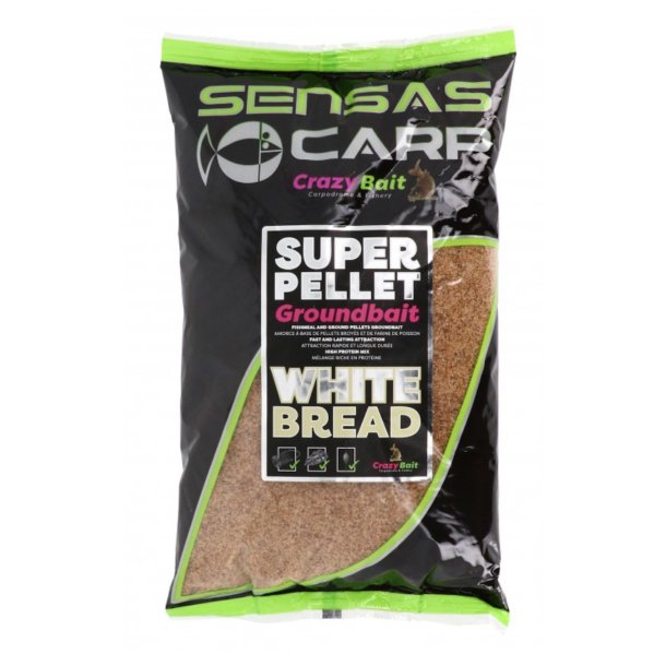 Sensas Super Pellet Groundbait White Bread
